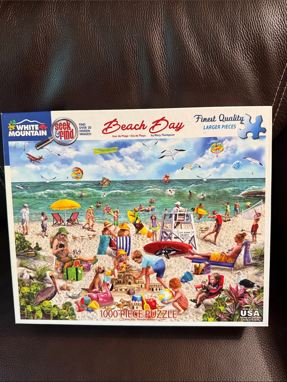 White Mountain Beach Day. 1000 pieces jigsaw puzzle. Excellent condition